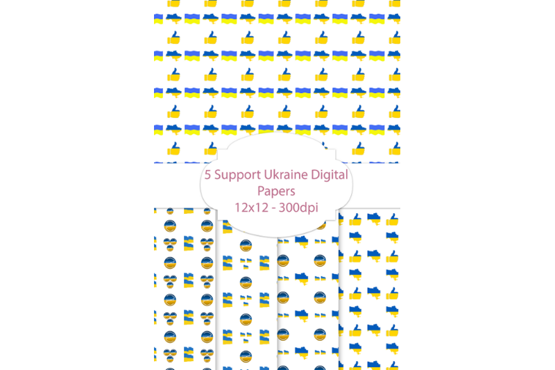 5-support-ukraine-digital-papers-ukrainian-digital-patterns
