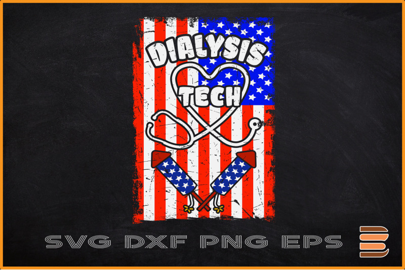 dialysis-tech-4th-of-july-stethoscope