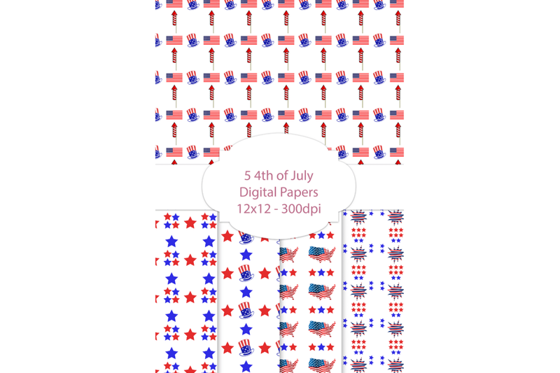 5-4th-of-july-digital-papers-independence-day-digital-patterns