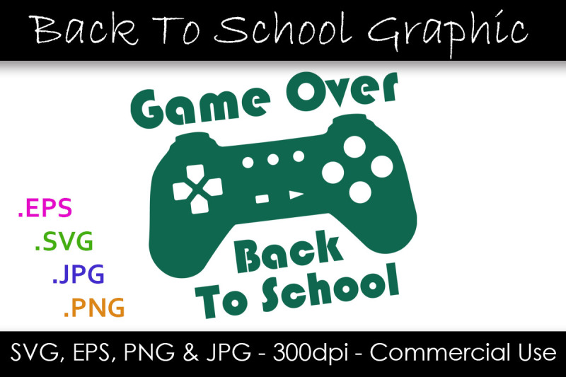 game-over-back-to-school-svg