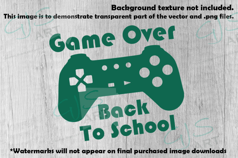 game-over-back-to-school-svg