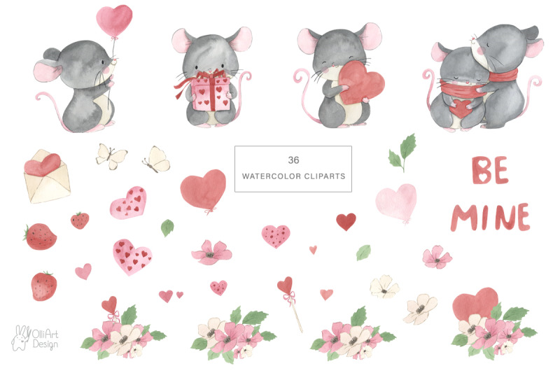 mouse-clipart-watercolor-valentine-day-cute-mice-png