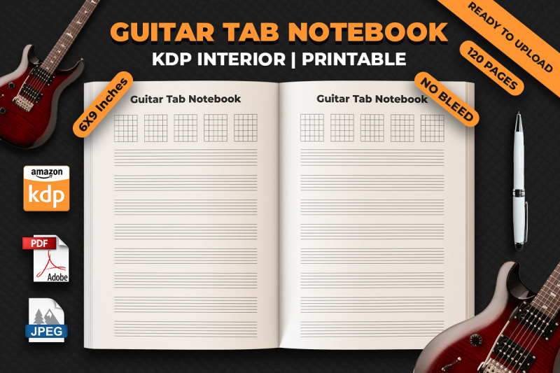 guitar-tab-notebook-kdp-interior