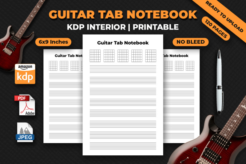 guitar-tab-notebook-kdp-interior