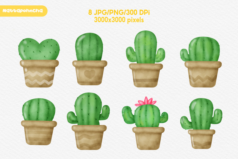 watercolor-cute-cactus-clipart