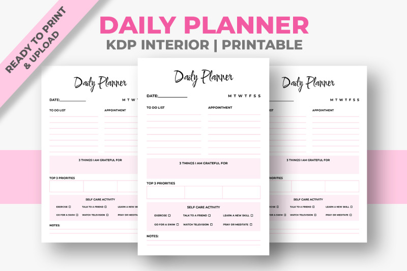 daily-planner-kdp-interior