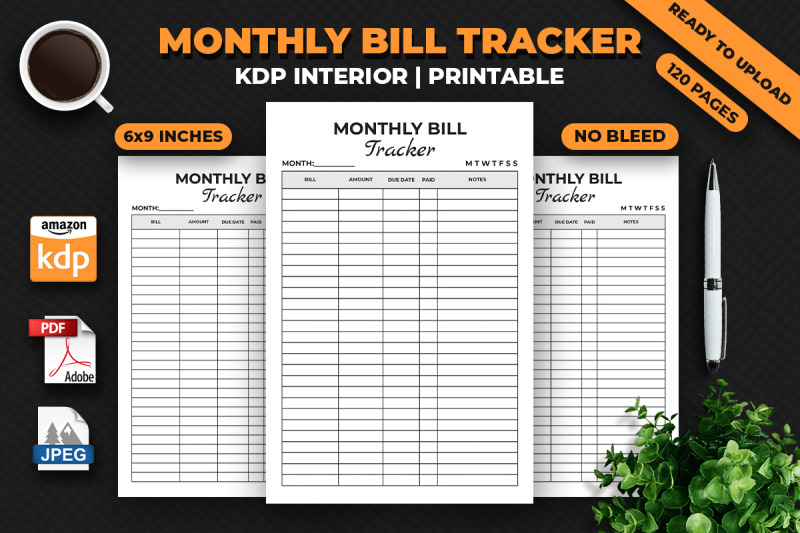 monthly-bill-tracker-kdp-interior