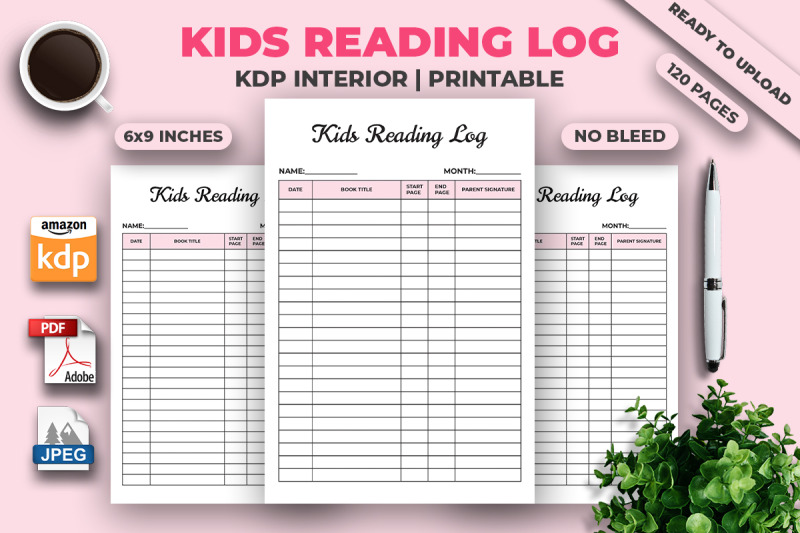 kids-reading-log-kdp-interior