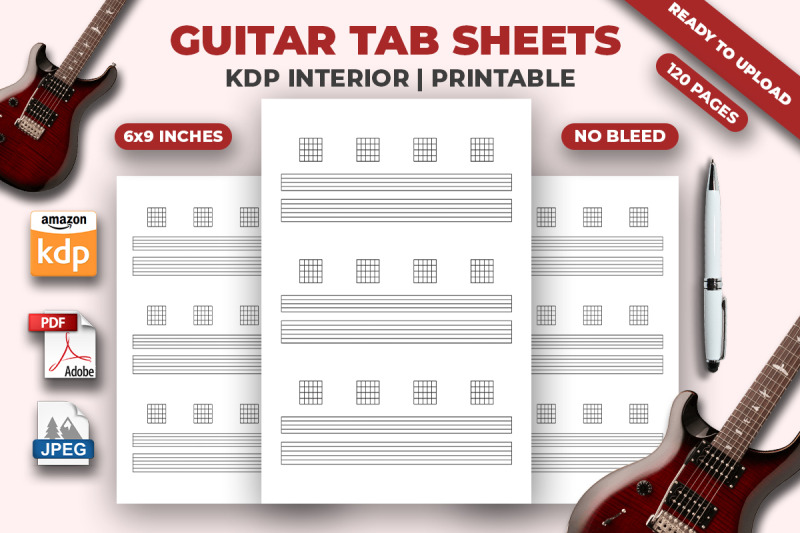 guitar-tab-sheets-kdp-interior