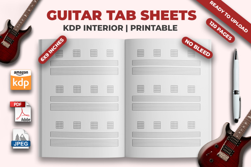 guitar-tab-sheets-kdp-interior