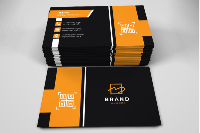 creative-and-modern-yellow-black-business-card