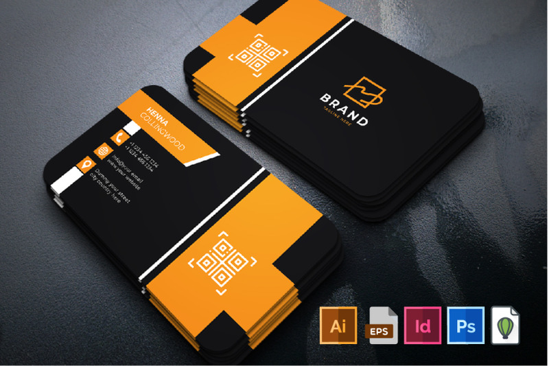 creative-and-modern-yellow-black-business-card