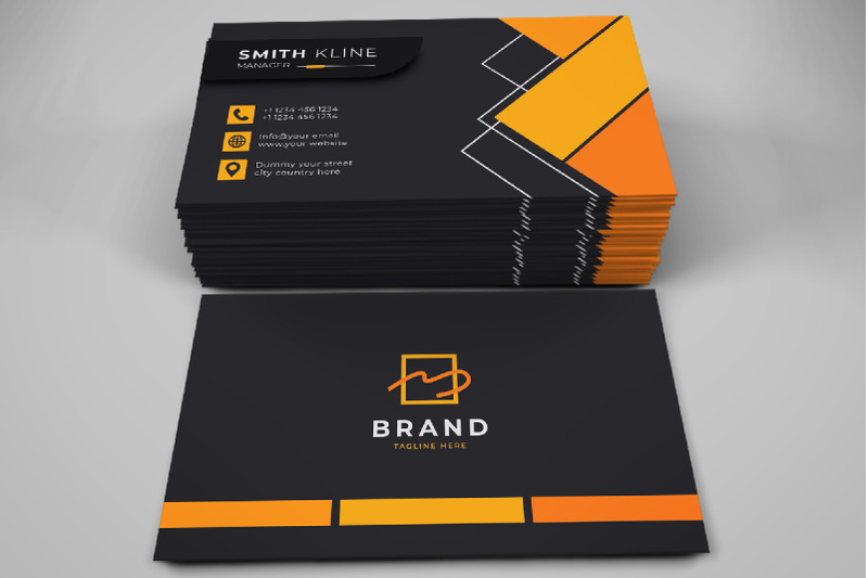 creative-modern-orange-yellow-business-card