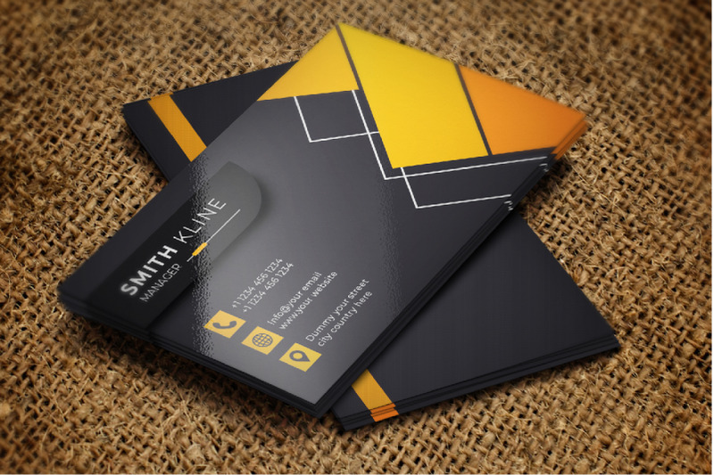 creative-modern-orange-yellow-business-card