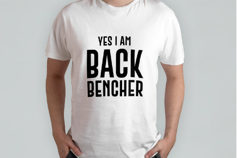 i-am-back-bencher-t-shirt-design-vector