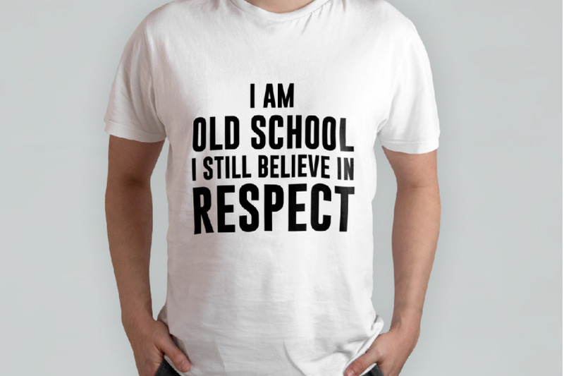 i-am-old-school-t-shirt-design-vector