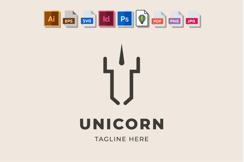 unicorn-minimalist-logo