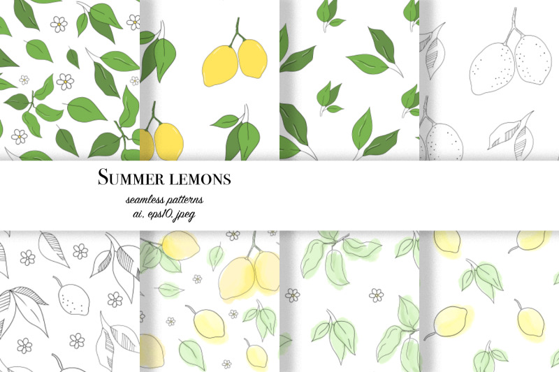 summer-lemons-set-of-vector-graphics-ai-eps10-jpeg