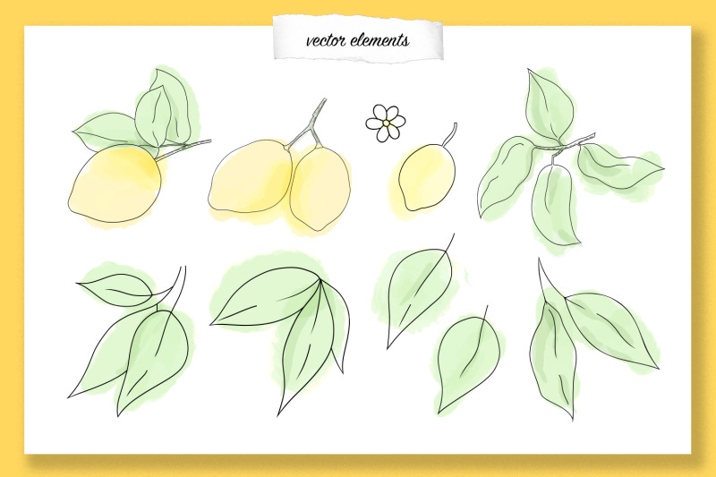 summer-lemons-set-of-vector-graphics-ai-eps10-jpeg