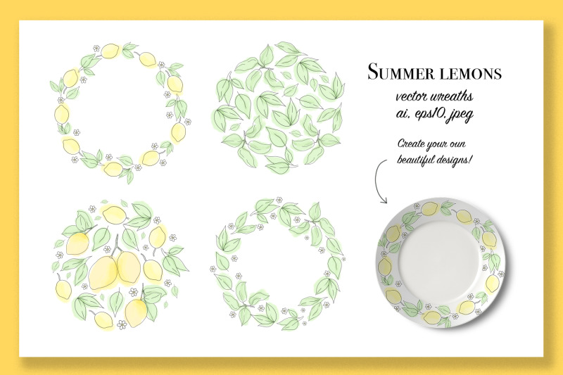 summer-lemons-set-of-vector-graphics-ai-eps10-jpeg