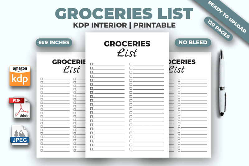 groceries-list-kdp-interior