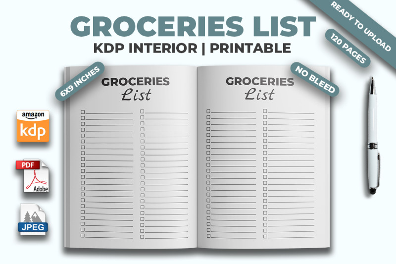 groceries-list-kdp-interior