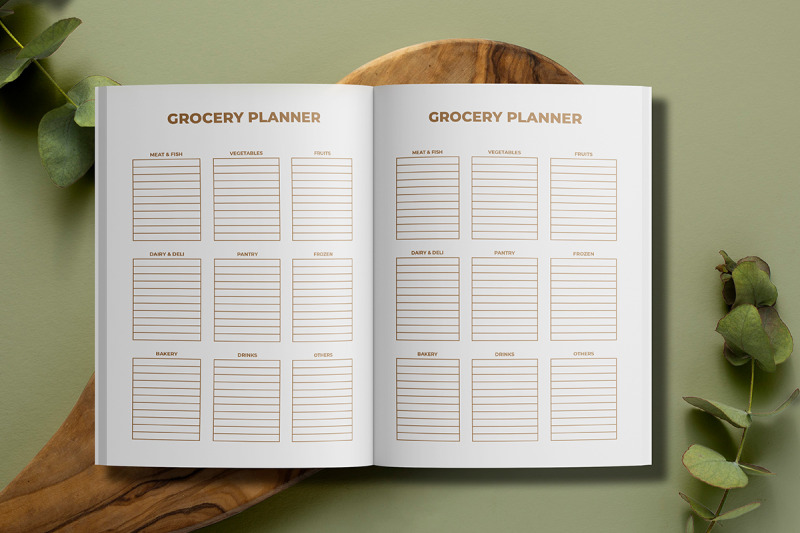 gold-grocery-planner-kdp-interior