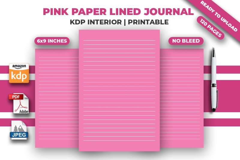 pink-paper-lined-journal-kdp-interior