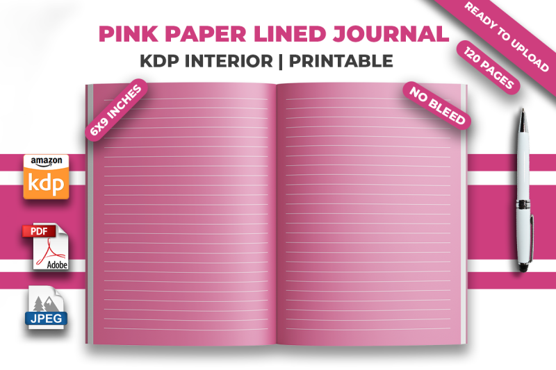 pink-paper-lined-journal-kdp-interior