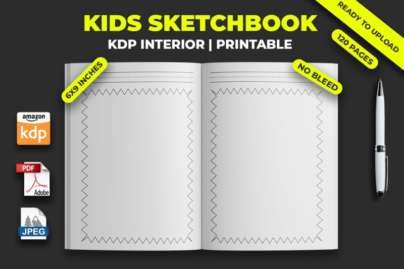 kids-sketchbook-kdp-interior