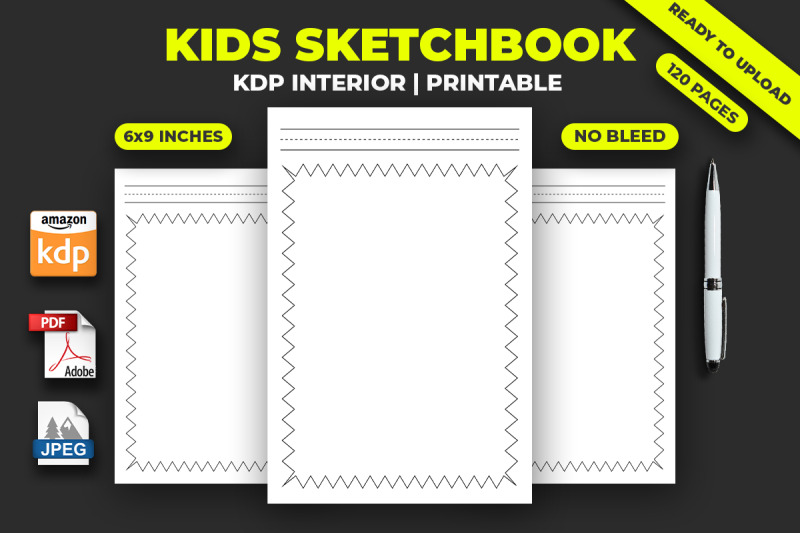 kids-sketchbook-kdp-interior