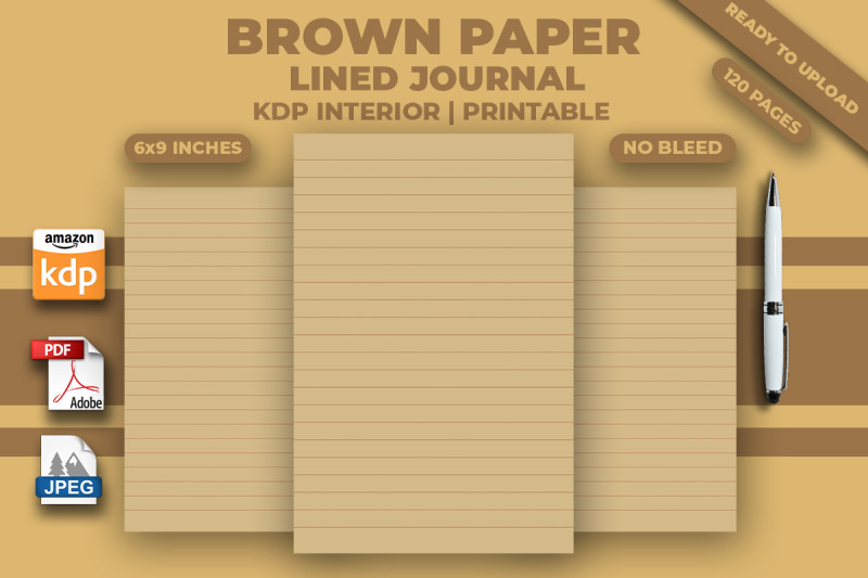 brown-paper-lined-journal-kdp-interior