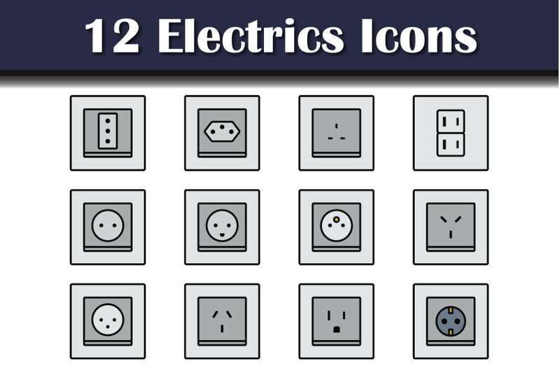 electrics-icon-set