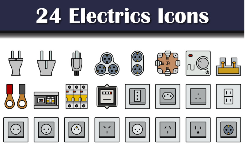 electrics-icon-set