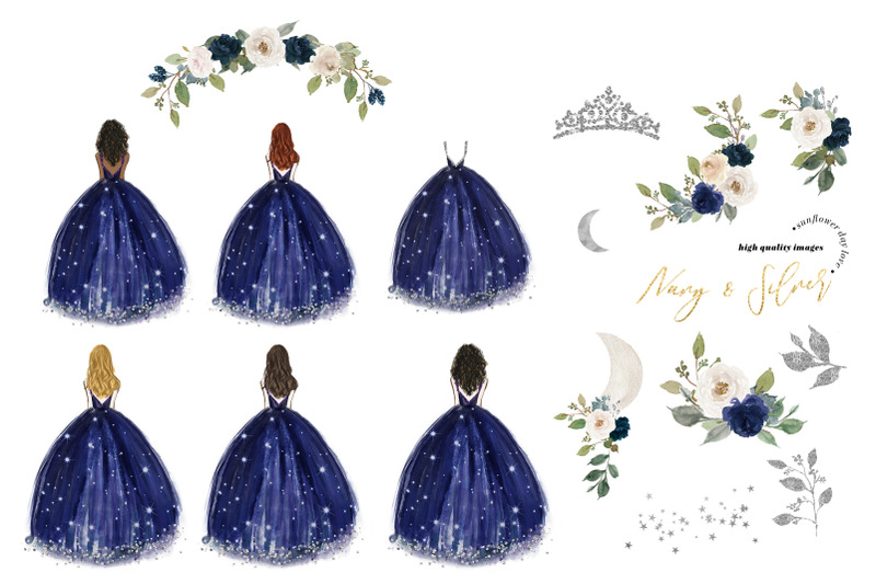 navy-amp-silver-blue-princess-dresses-clipart-over-the-moon-clipart