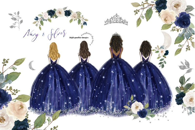 navy-amp-silver-blue-princess-dresses-clipart-over-the-moon-clipart