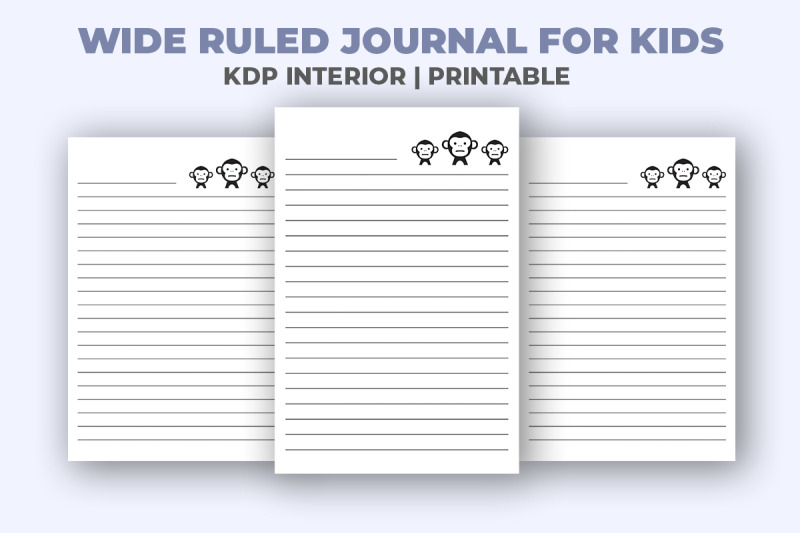 wide-ruled-journal-for-kids-kdp-interior