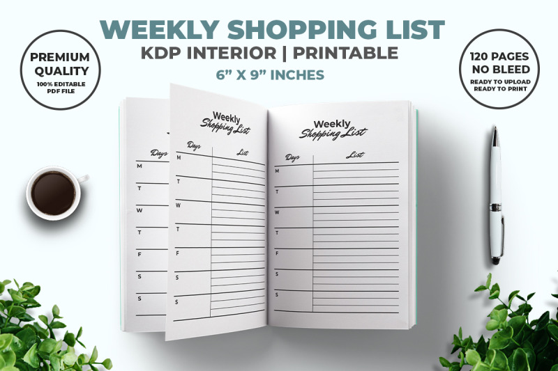 weekly-shopping-list-kdp-interior