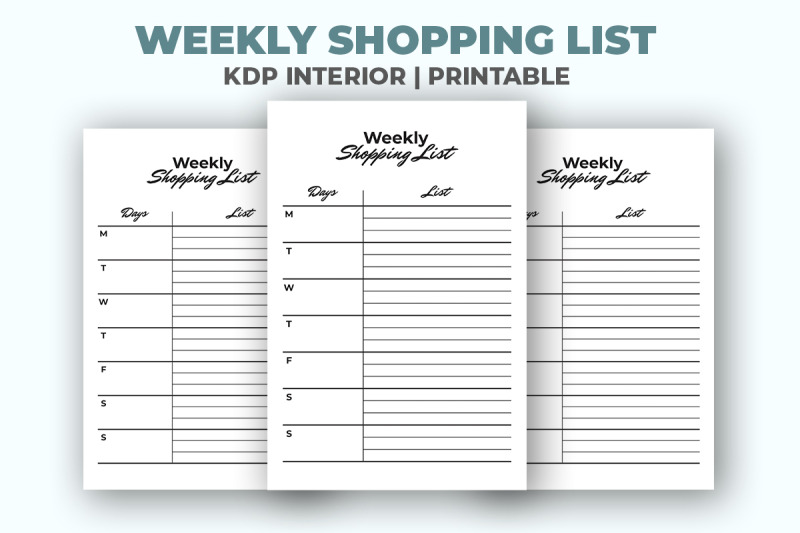 weekly-shopping-list-kdp-interior