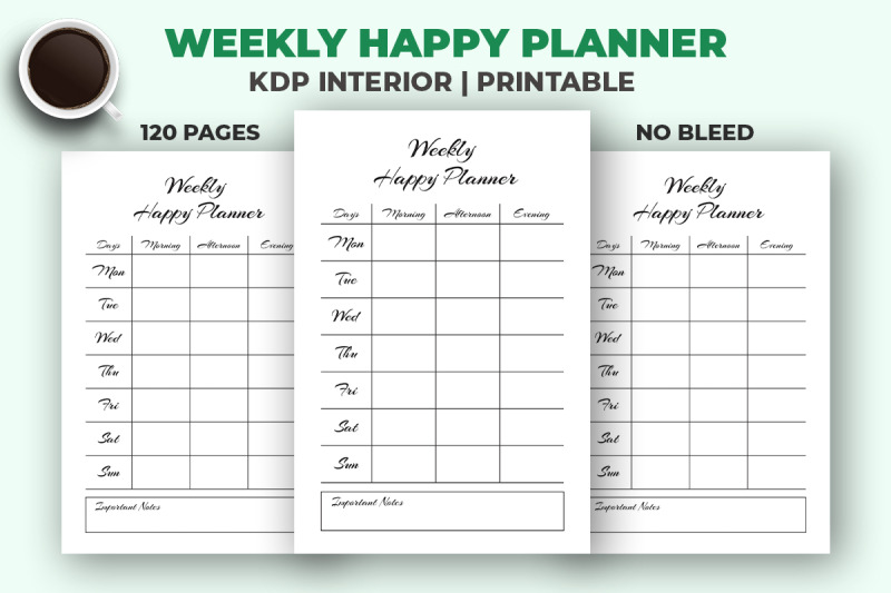 weekly-happy-planner-kdp-interior