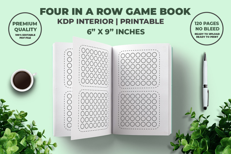 four-in-a-row-game-book-kdp-interior