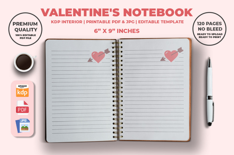 valentines-notebook-kdp-interior