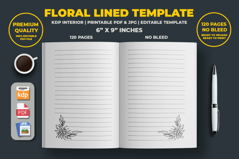 floral-lined-template-kdp-interior