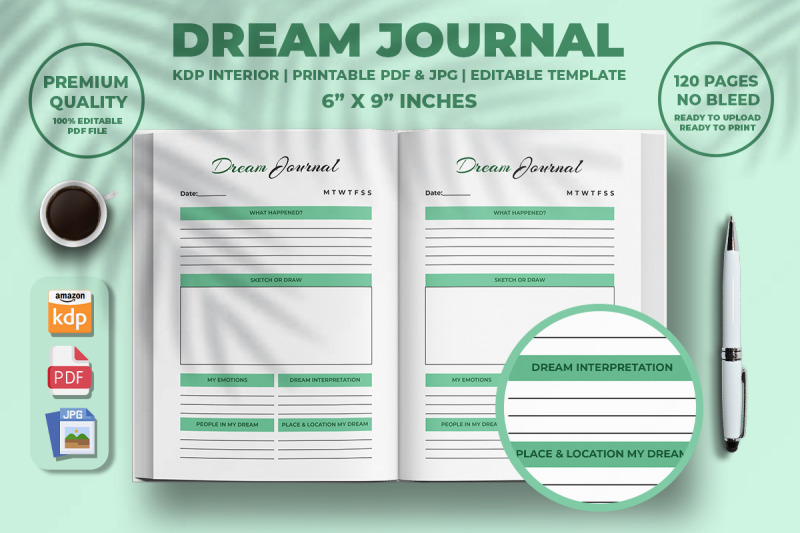 dream-journal-planner-kdp-interior