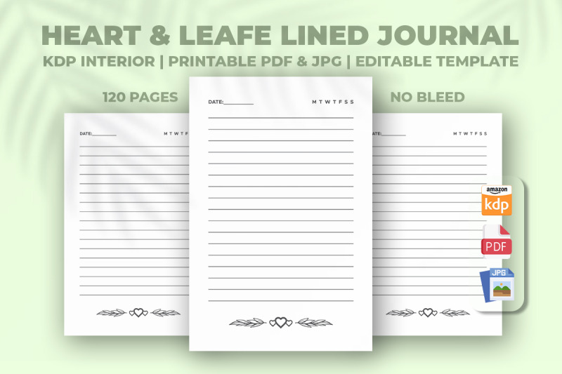 heart-amp-leafe-lined-journal-kdp-interior