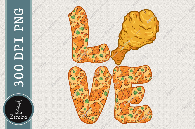 love-fried-chicken-nug-sublimation