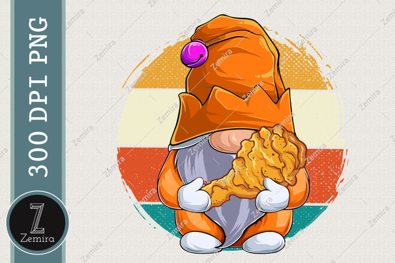 gnome-love-fried-chicken-nug-sublimation