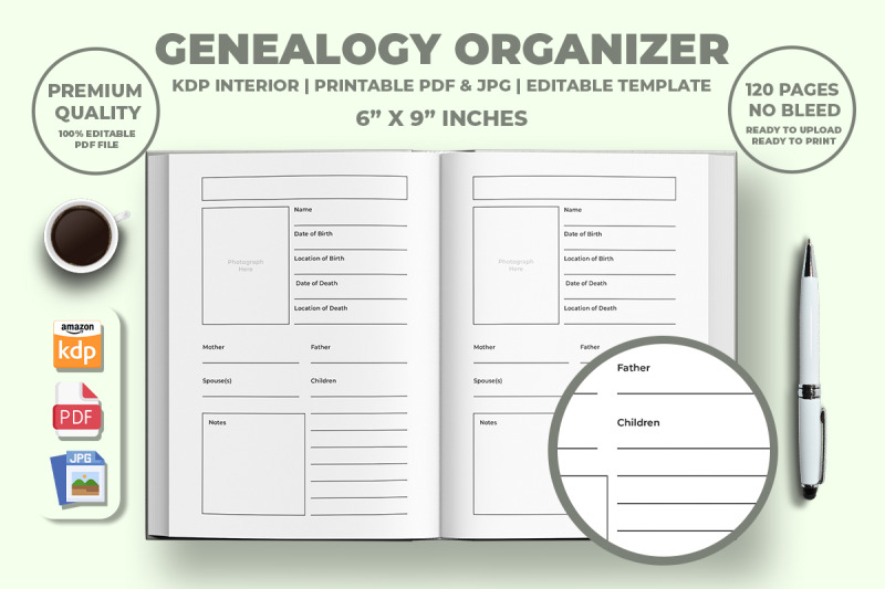 genealogy-organizer-kdp-interior