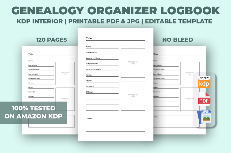 genealogy-organizer-logbook-kdp-interior