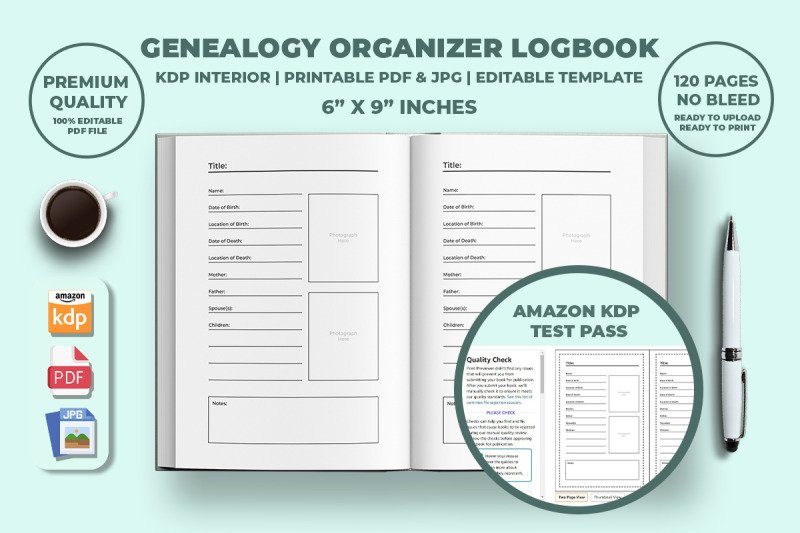 genealogy-organizer-logbook-kdp-interior